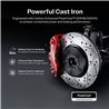 DS-One | Coated Slotted & Drilled Disc Brake Rotor - Front - TITAN XD 2016-2024