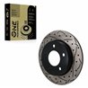 DS-One | Coated Slotted & Drilled Disc Brake Rotor - Rear - Mazda 3 / 3 Sport 2004-2013