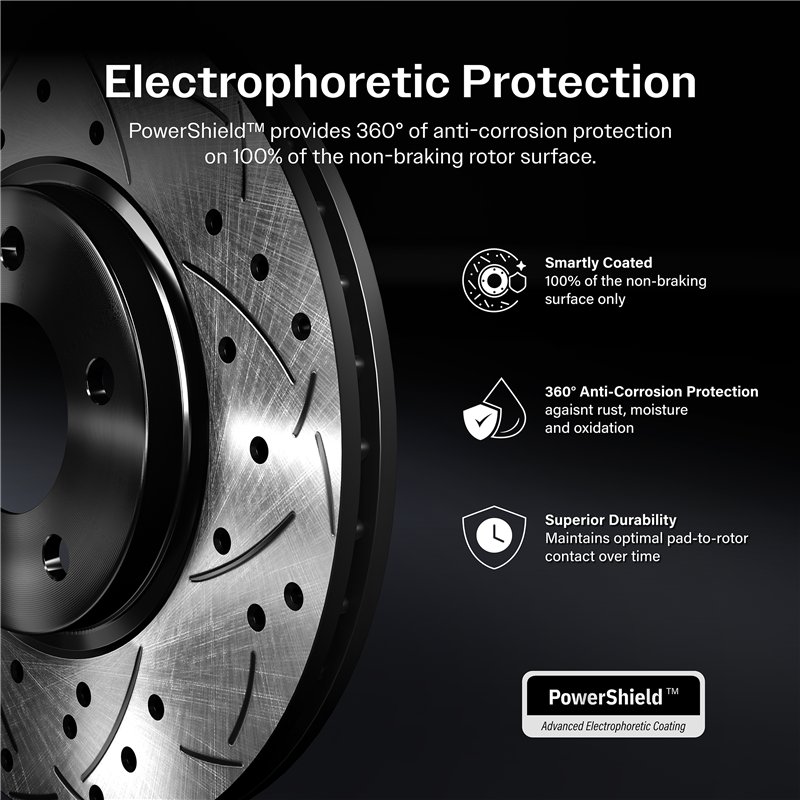 DS-One | Coated Slotted & Drilled Disc Brake Rotor - Rear - Crosstrek / Forester 2019-2024