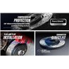DS-One | Coated Slotted & Drilled Disc Brake Rotor - Rear - S60 / S90 / V60 / V90 + 2016-2025