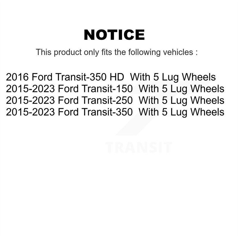 DS-One | Coated Slotted & Drilled Disc Brake Rotor - Rear - Transit-150 / Transit-250 / Transit-350 / Transit-350 HD 2015-2023