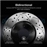 DS-One | Coated Slotted & Drilled Disc Brake Rotor - Rear - BMW 550i GT / 750i / 750Li / 760Li + 2009-2019