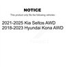 DS-One | Coated Slotted & Drilled Disc Brake Rotor - Rear - Kona / Seltos 2018-2025