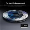 DS-One | Coated Slotted & Drilled Disc Brake Rotor - Front - Explorer / Aviator 2020-2024