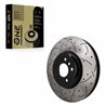 DS-One | Coated Slotted & Drilled Disc Brake Rotor - Front Left - 550i GT / 750i / 750Li 2009-2017