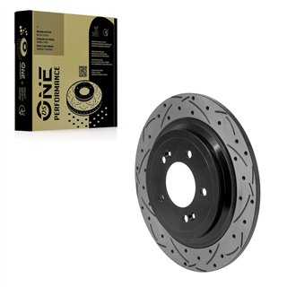 DS-One | Coated Slotted & Drilled Disc Brake Rotor - Rear - Nexo / Tucson / Sportage 2017-2022