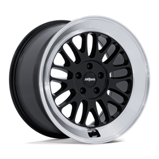 Rotiform | RC214 SCP 18x10.5 ET35 - GLOSS BLACK W/ DIAMOND CUT LIP