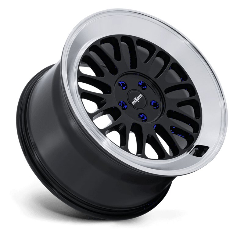 Rotiform | RC214 SCP 18x10.5 ET35 - GLOSS BLACK W/ DIAMOND CUT LIP
