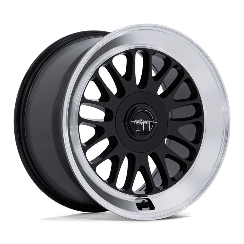 Rotiform | RC214 SCP 19x9.5 ET25 - GLOSS BLACK W/ DIAMOND CUT LIP