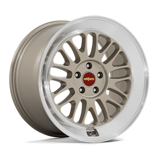 Rotiform | RC214 SCP 18x10.5 ET35 - MATTE GOLD W/ DIAMOND CUT LIP