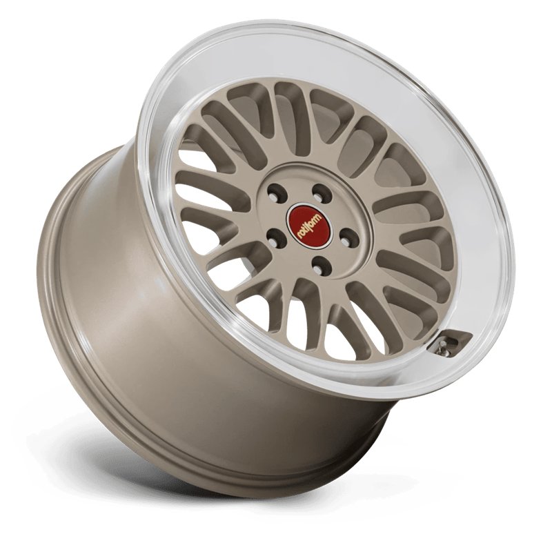 Rotiform | RC214 SCP 18x8.5 ET45 - MATTE GOLD W/ DIAMOND CUT LIP
