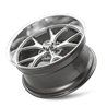 RIDLER | 661 20x10 ET0 - Gloss Grey With Diamond Cut Face And Lip
