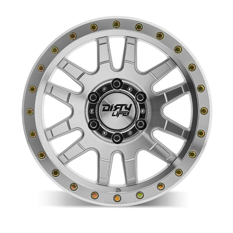 Dirty Life | CANYON PRO 17x9 ET0 - Machined With Silver Window
