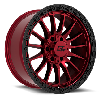 GT OFFROAD | RENEGADE 20.00x10.00 ET-18 - Red Anodized With Black Ring