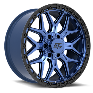 GT OFFROAD | REVOLT 17.00x9.00 ET12 - Midnight Blue With Black Ring
