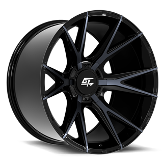 GT OFFROAD | FUSION 20.00x10.00 ET-18 - Gloss Black Titanium Face