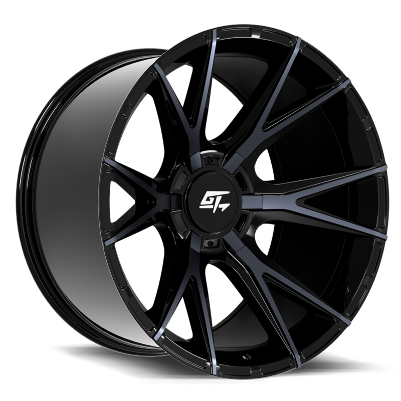 GT OFFROAD | FUSION 20.00x10.00 ET-18 - Gloss Black Titanium Face