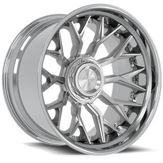SENTALI BARREL FORGED XTREME | BFX2 24.00x14.00 ET-76 - Polished Lip / Brushed Centre