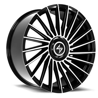 SENTALI LUXX | LEGACY 22.00x9.00 ET30 - Gloss Black Machined
