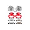 PowerStop | Z36 Extreme Performance Disc Brake Pad/Caliper & Rotor Kit - Excursion / F-250 / F-350 2000-2002 PowerStop Brake ...