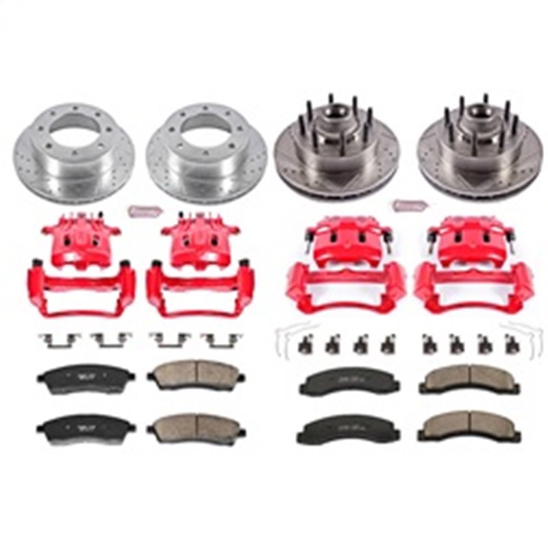 PowerStop | Z23 Evolution Sport Performance Disc Brake Pad/Caliper & Rotor Kit - Excursion / F-250 / F-350 2000