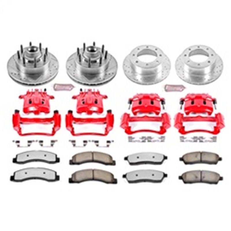 PowerStop | Z36 Extreme Performance Disc Brake Pad/Caliper & Rotor Kit - Excursion / F-250 / F-350 2000