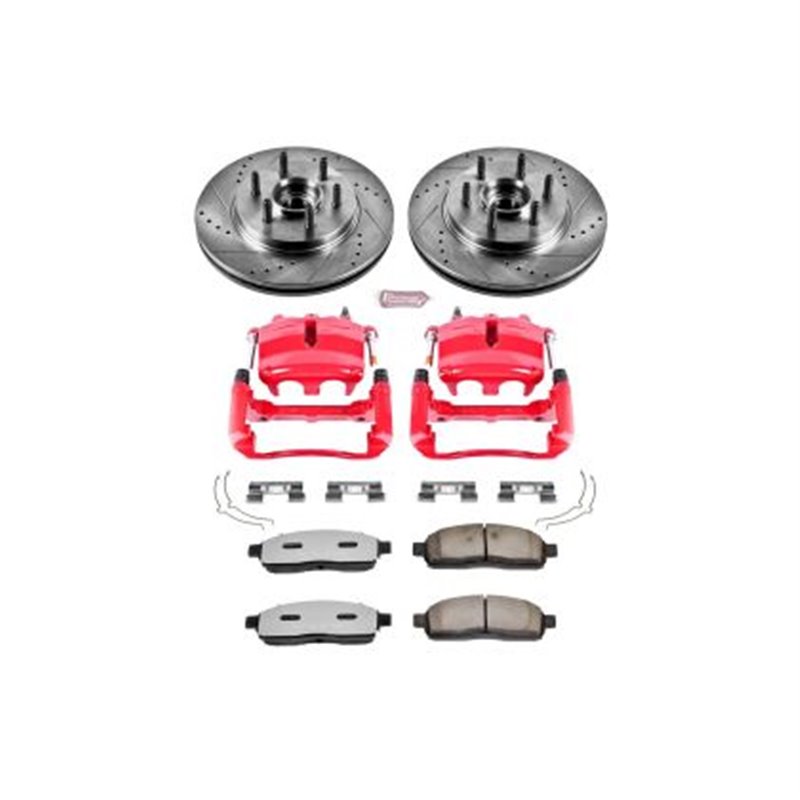 PowerStop | Z36 Extreme Performance Disc Brake Pad/Caliper & Rotor Kit - F-150 4.2L / 4.6L / 5.4L 2004 PowerStop Brake Kits