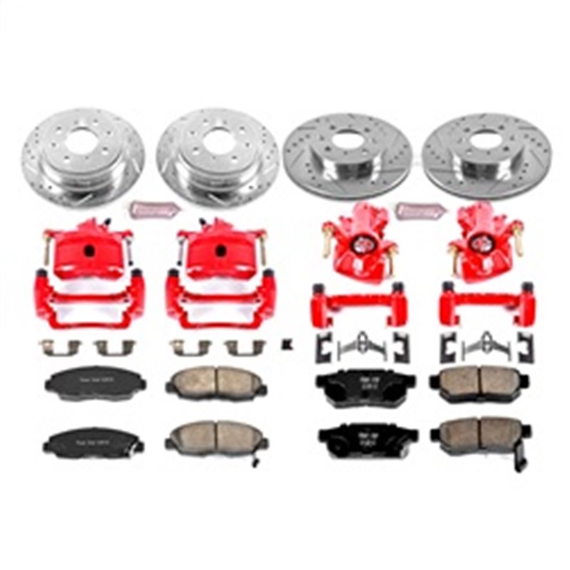 PowerStop | Z23 Evolution Sport Performance Disc Brake Pad/Caliper & Rotor Kit - Civic Si 1.6L 1999-2000 PowerStop Brake Kits