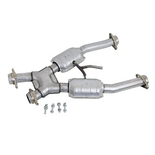 BBK Performance | High-Flow Short Mid X-Pipe Assembly - Mustang 4.9L 1994-1995