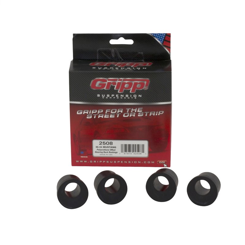 BBK Performance | Gripp® Offset Steering Rack Bushing Kit - Mustang 1986-2004