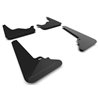 RallyArmor | Black UR Mud Flap Metallic Black Logo - Tesla Model S / S Plaid 2021-2024 RallyArmor Mud Flaps