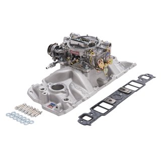 Edelbrock | Engine Intake Manifold / Carburetor Kit - Camaro / Corvette / Monte Carlo 1963-1986 Edelbrock Carburetors