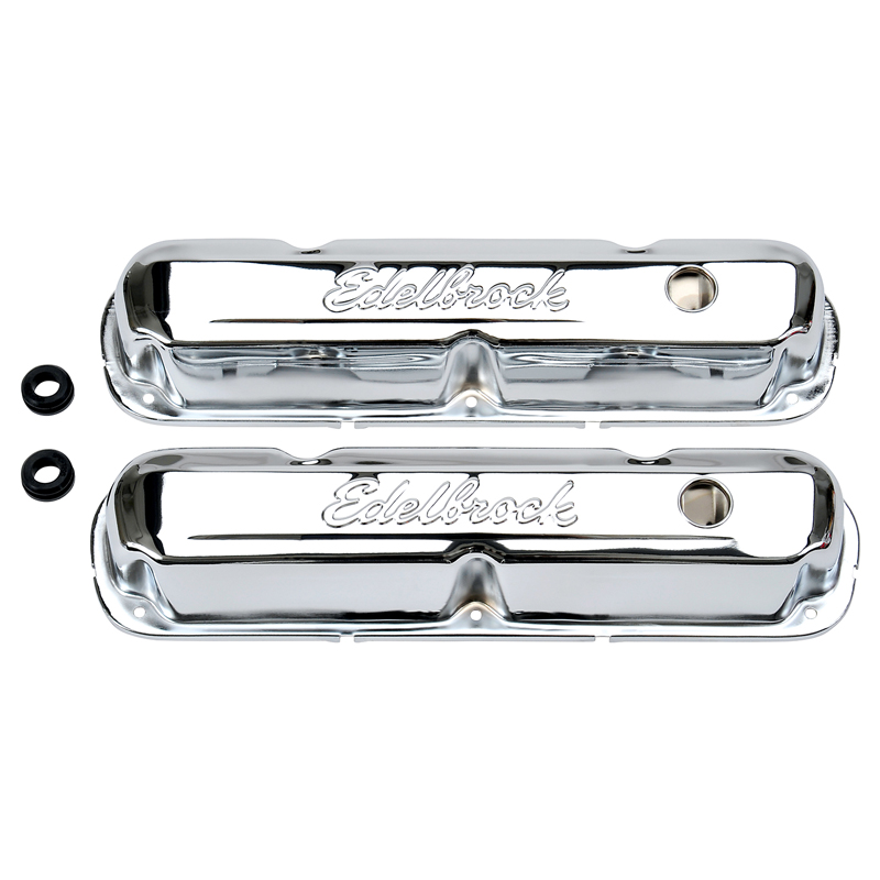 Edelbrock | Engine Valve Cover Set - Dodge / Plymouth 1966-1978 Edelbrock Engine Block