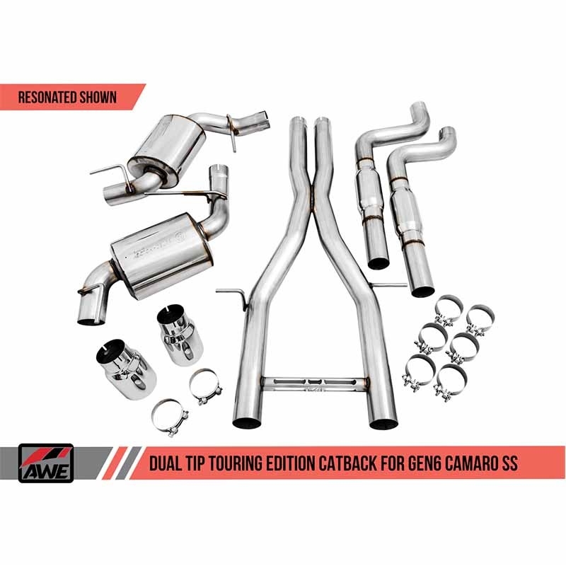 AWE Tuning | Touring Axle-Back Exhaust - Camaro LT1 / SS 6.2L 2016-2023 AWE Tuning Axle-Back Exhausts