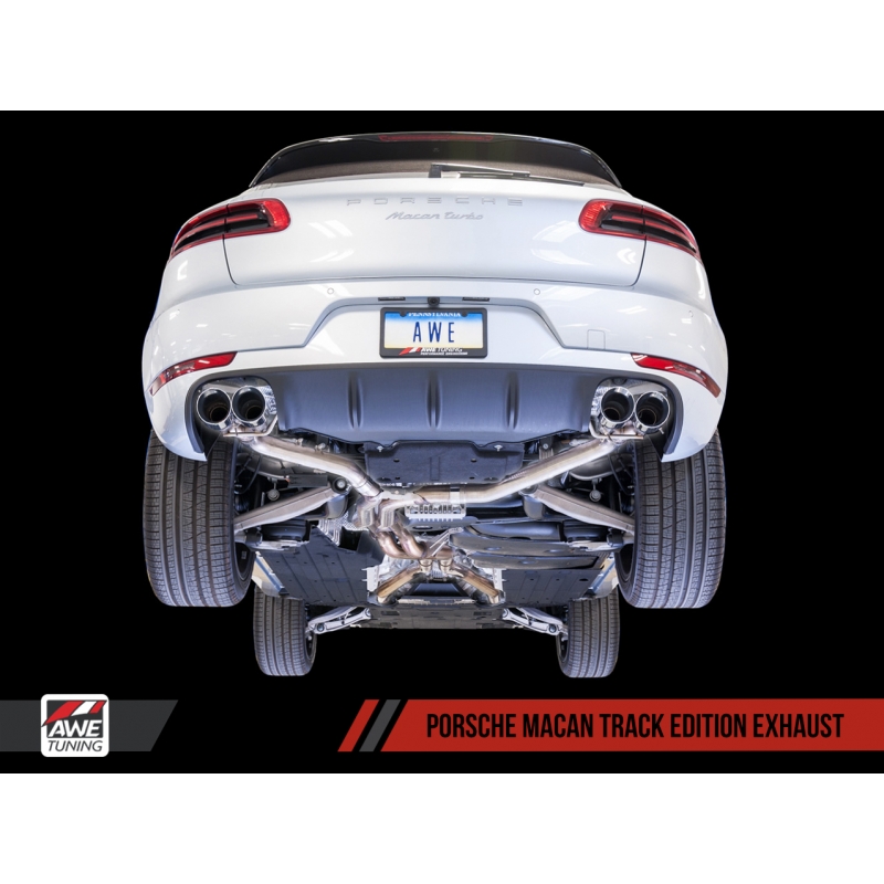 AWE Tuning | Track Axle-Back Exhaust - Macan 3.0L / 3.6T 2015-2018 AWE Tuning Axle-Back Exhausts