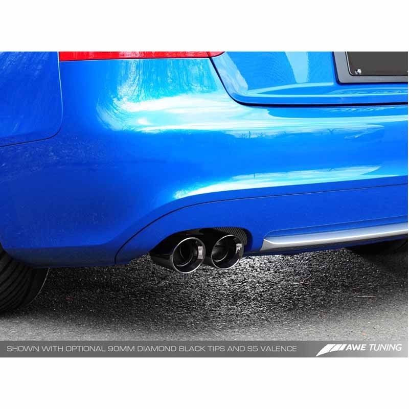 AWE Tuning | Touring Cat-Back Exhaust (Single Twin Black Tips) - A5 Quattro 2.0T 2010-2017 AWE Tuning Cat-Back Exhausts