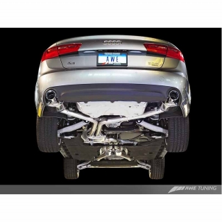 AWE Tuning | Touring Cat-Back Exhaust - A6 Quattro 3.0L 2012-2015 AWE Tuning Cat-Back Exhausts