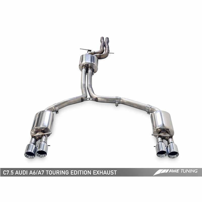 AWE Tuning | Touring Cat-Back Exhaust - A6 Quattro 3.0L 2016-2017 AWE Tuning Cat-Back Exhausts