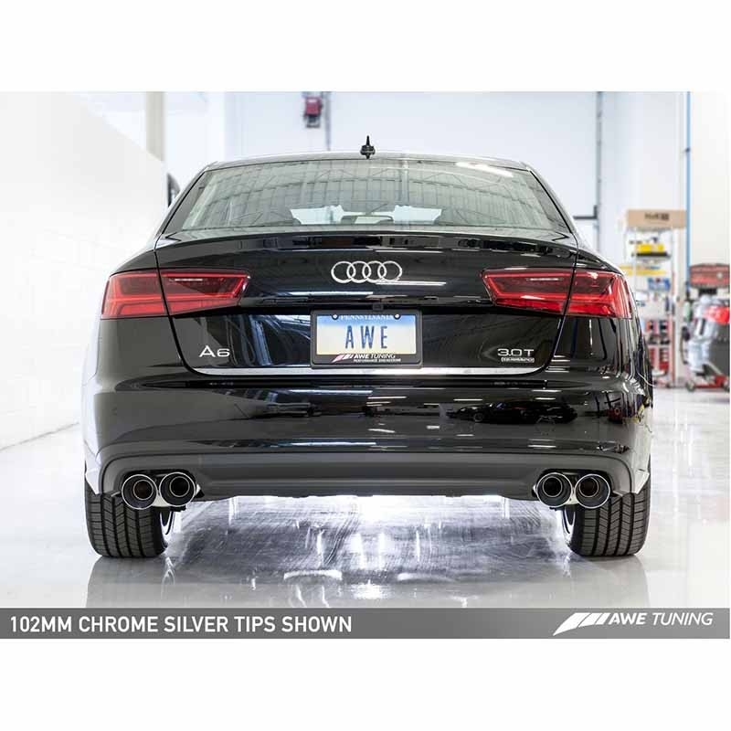 AWE Tuning | Touring Cat-Back Exhaust - A6 Quattro 3.0L 2016-2017 AWE Tuning Cat-Back Exhausts