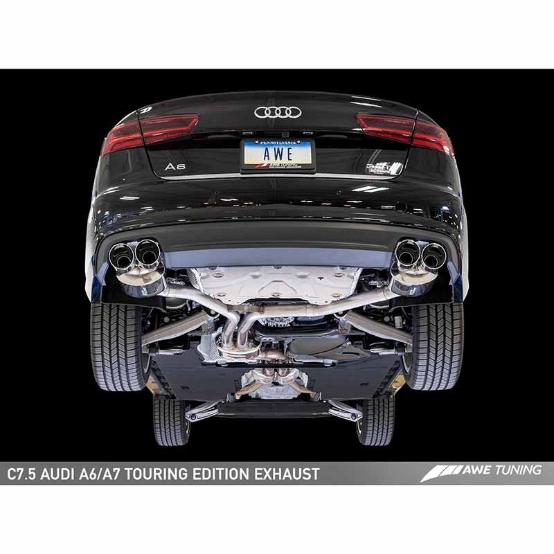 AWE Tuning | Touring Cat-Back Exhaust - A6 Quattro 3.0L 2016-2017 AWE Tuning Cat-Back Exhausts