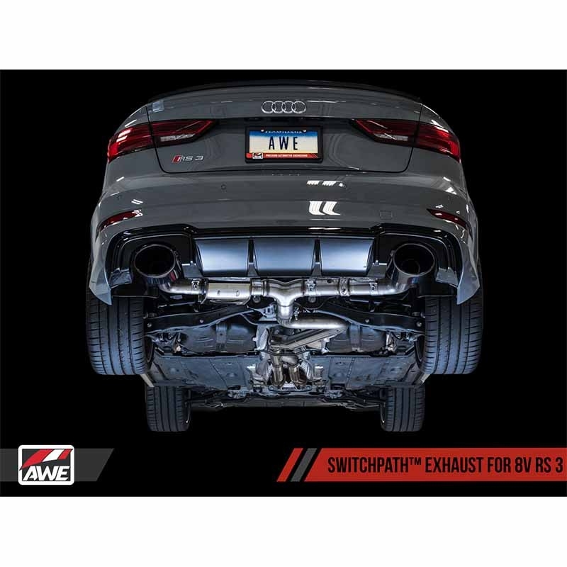 AWE Tuning | SwitchPath Cat-Back Exhaust - RS3 2.5T 2017-2020 AWE Tuning Cat-Back Exhausts