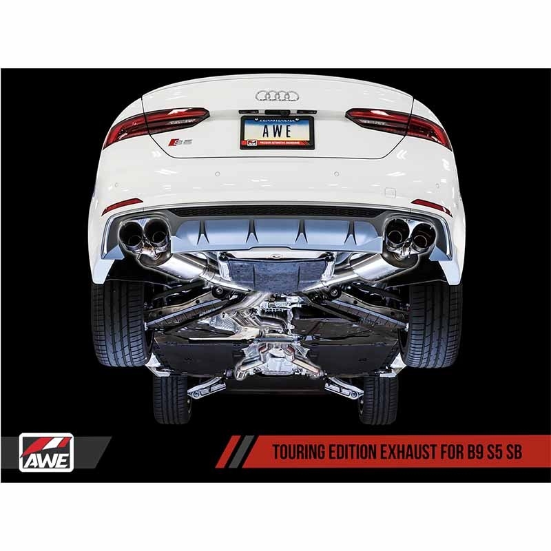 AWE Tuning | Touring Cat-Back Exhaust - S5 Sportback 3.0T 2018-2023 AWE Tuning Cat-Back Exhausts