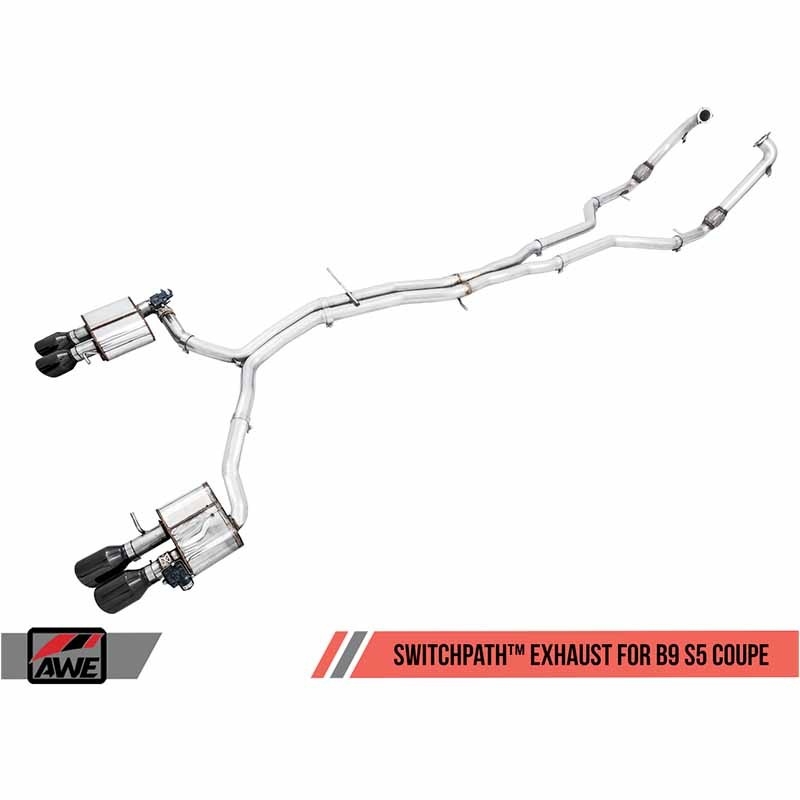 AWE Tuning | SwitchPath Cat-Back Exhaust - S5 3.0T 2018-2022 AWE Tuning Cat-Back Exhausts