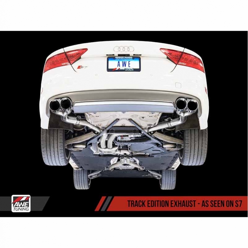 AWE Tuning | Track Cat-Back Exhaust - S6 4.0T 2013-2018 AWE Tuning Cat-Back Exhausts