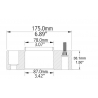 COYOTE | Wheel Adapter 38.1mm / 87.10mm à 78.10mm / 6x135 à 6x139.7 / 14x1.5 Coyote Wheel Accessories Spacer de roues