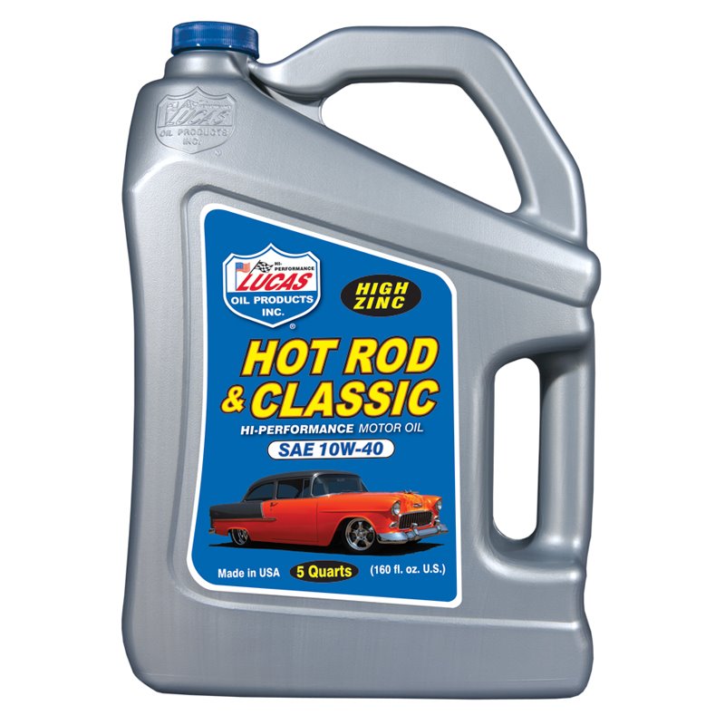 Lucas Oil | Hot Rod & Classic Car HP Motor Oil SAE 10W-40 Lucas Oil Oils, Fluids, Lubricants