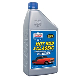Lucas Oil | Hot Rod & Classic Car HP Motor Oil SAE 10W-30 Lucas Oil Oils, Fluids, Lubricants