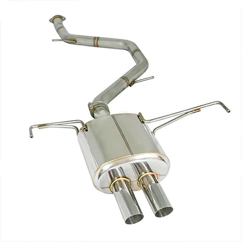 REMARK | Cat-Back Exhaust (Dual Center, Stainless Tip) - Corolla Hatchback 2019-2023