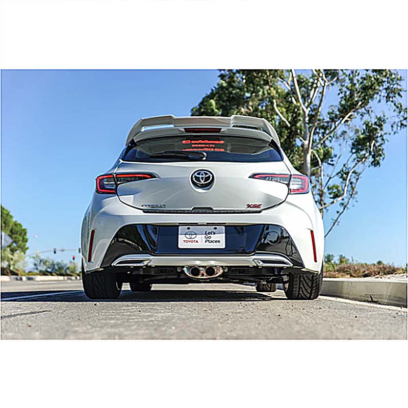REMARK | Cat-Back Exhaust (Dual Center, Stainless Tip) - Corolla Hatchback 2019-2023