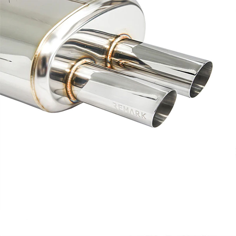 REMARK | Cat-Back Exhaust (Dual Center, Stainless Tip) - Corolla Hatchback 2019-2023